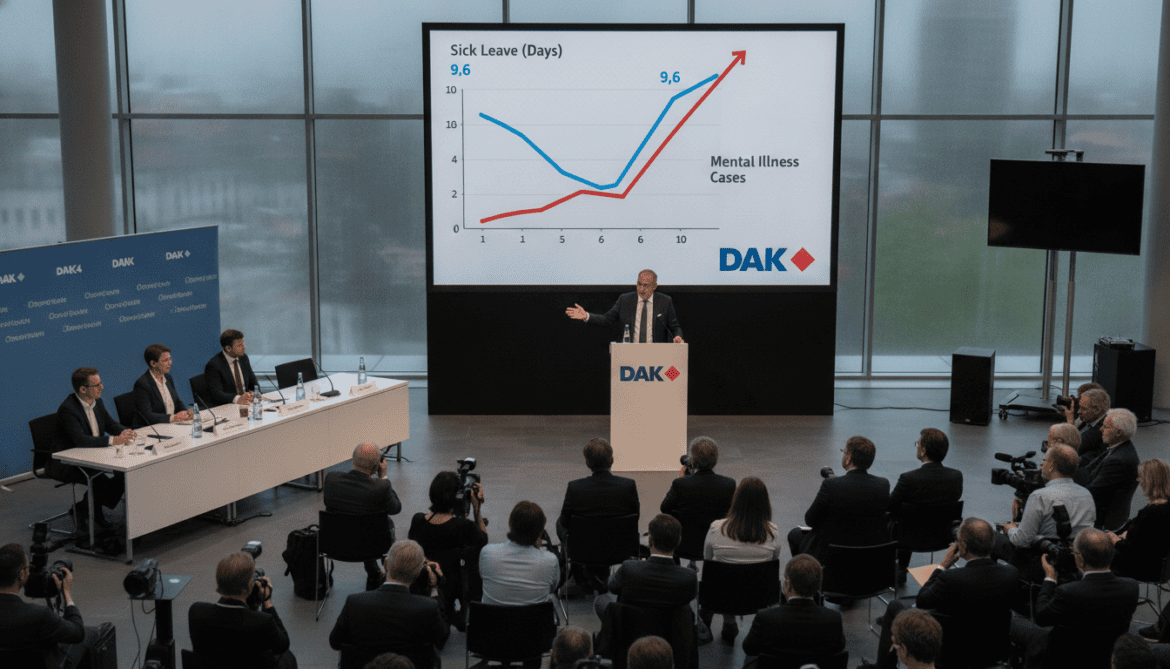 DAK shows sick leave drops to 9.6 days as mental illness rises