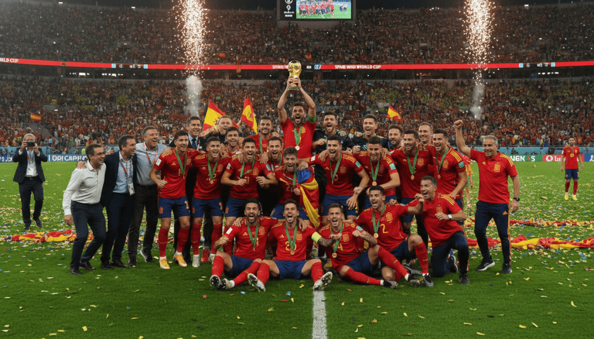 Spain claims men's World Cup, first nation to hold both titles