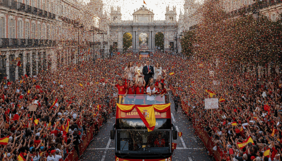 Spain celebrates World Cup victory with massive Madrid parade and royal tribute
