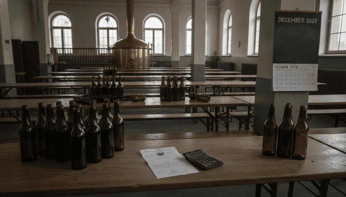 German beer production falls 5.6% to below 80 million hectoliters in 2025