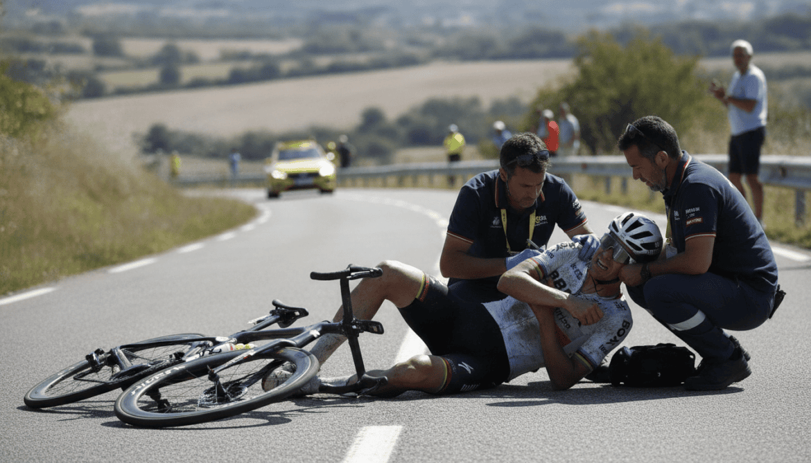 Florian Lipowitz suffers broken collarbone in Tour de France time trial