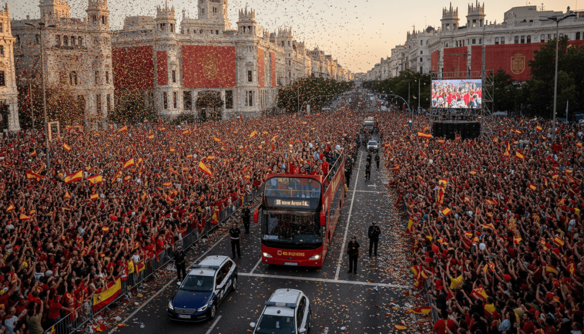 Spain celebrates World Cup winners with two million-strong Madrid parade