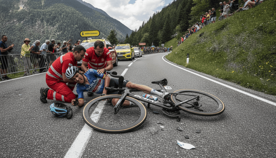 Florian Lipowitz breaks collarbone in Tour de France time trial