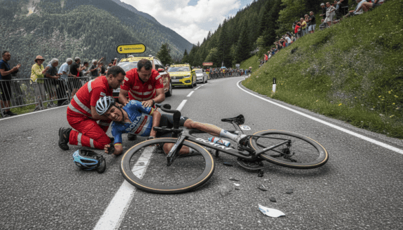 Florian Lipowitz breaks collarbone in Tour de France time trial