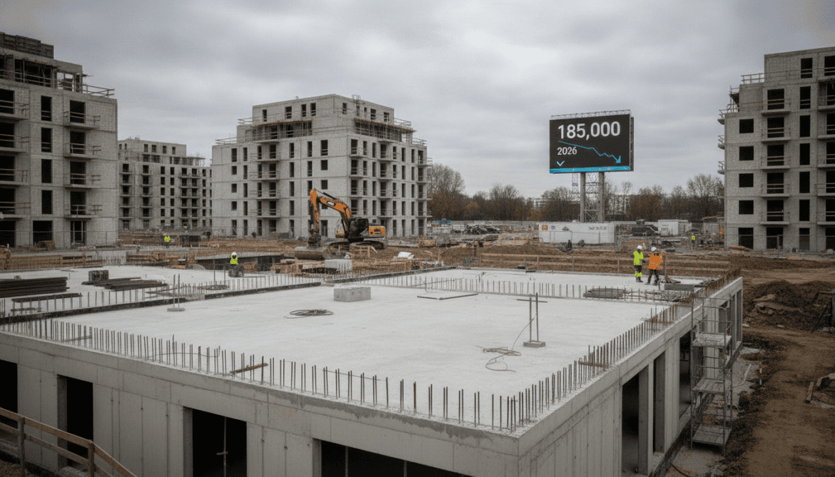 Ifo forecasts German housing completions will fall to 185,000 in 2026