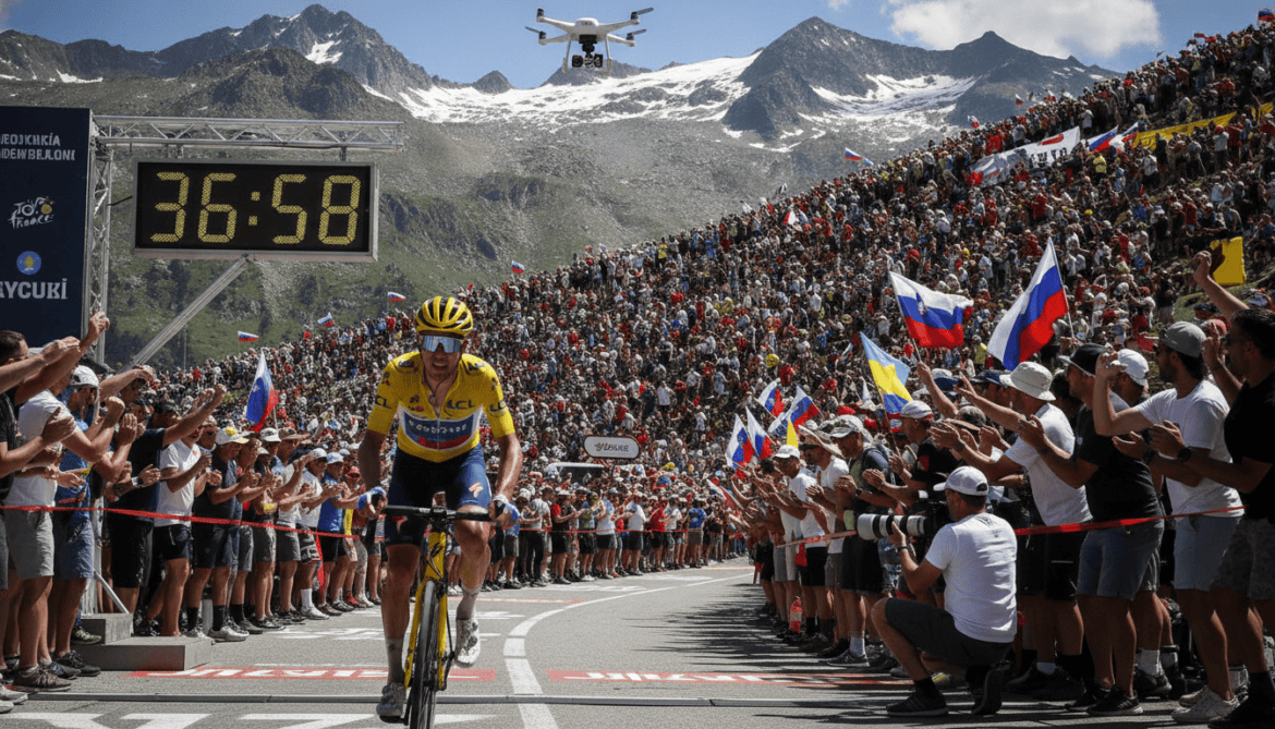 Pogacar shatters Pantani Alpe d'Huez record, widens Tour de France lead