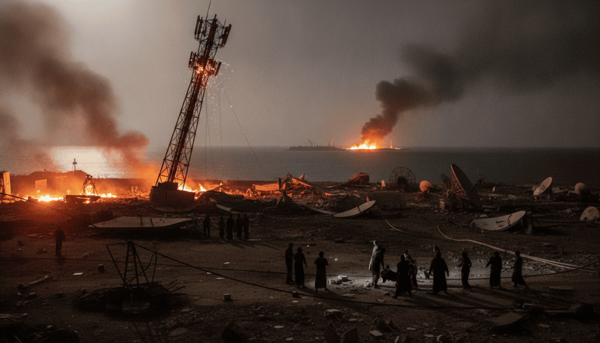 Saudi air strikes hit telecom facilities in rebel-held Yemen's Hodeidah and Kamaran