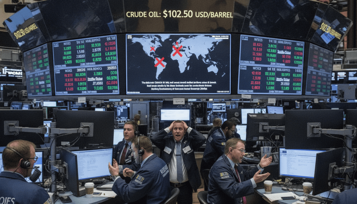 Oil prices surge past $100 after attacks close three key sea routes