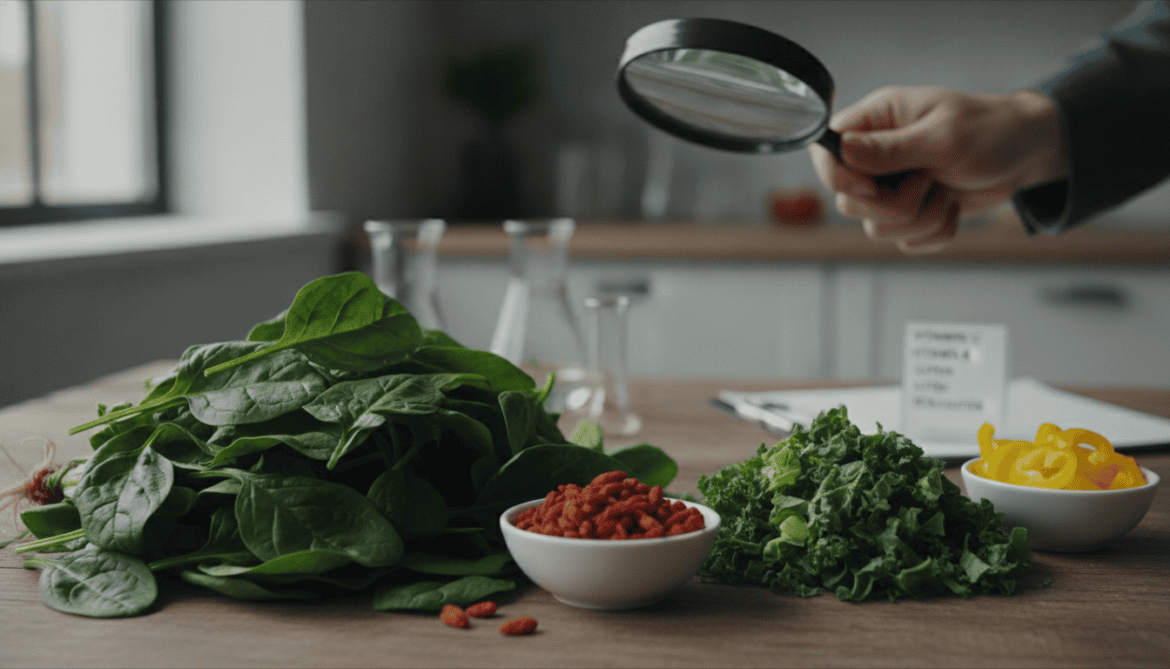 Spinach tops kale in most vitamins, minerals and eye‑protecting carotenoids