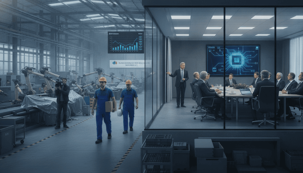 German industry loses 15,000 jobs monthly as BDI calls for AI investment