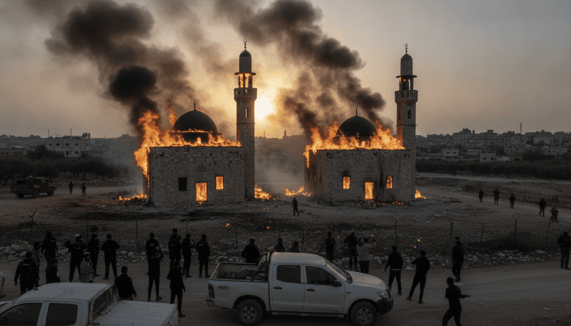 Israeli settlers burn two West Bank mosques amid wave of attacks
