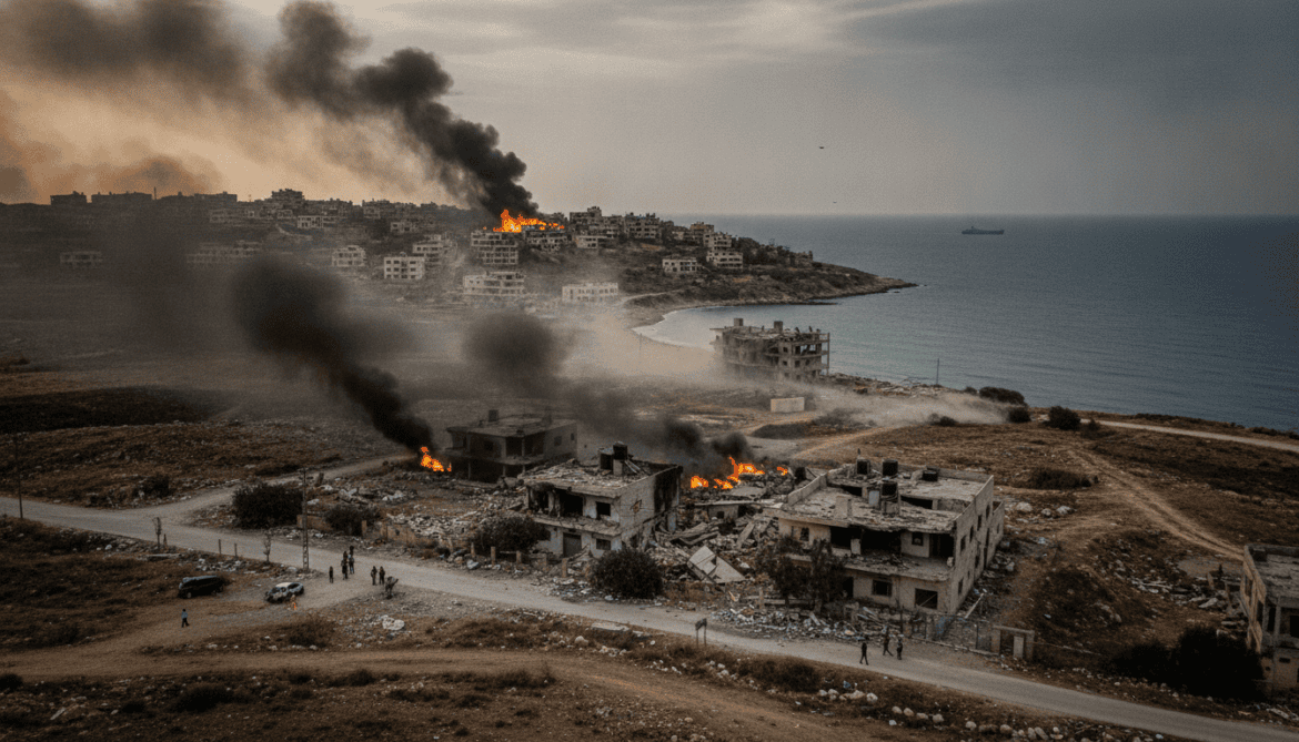Israeli strikes hit Majdal Zoun, Mansouri and Bint Jbeil in southern Lebanon