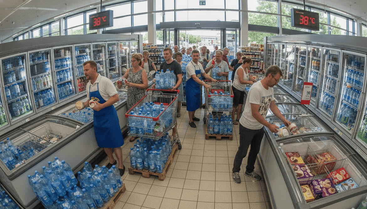 German heatwave drives record supermarket sales of water and ice cream