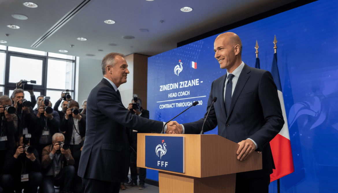 Zinedine Zidane appointed France head coach with contract through 2030