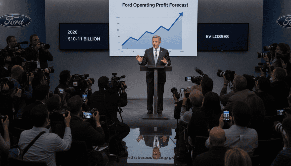 Ford Raises 2026 Operating Profit Forecast to $10–11 Billion Despite EV Losses