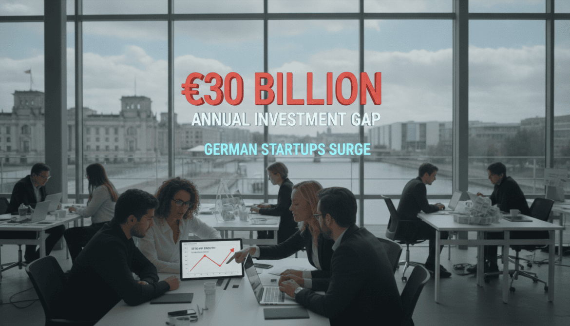 German startups surge but face €30 billion annual investment gap