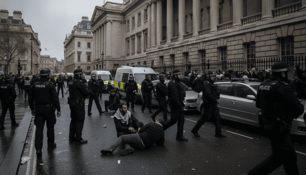 Palestine Action protest in London sparks dozens of arrests outside court