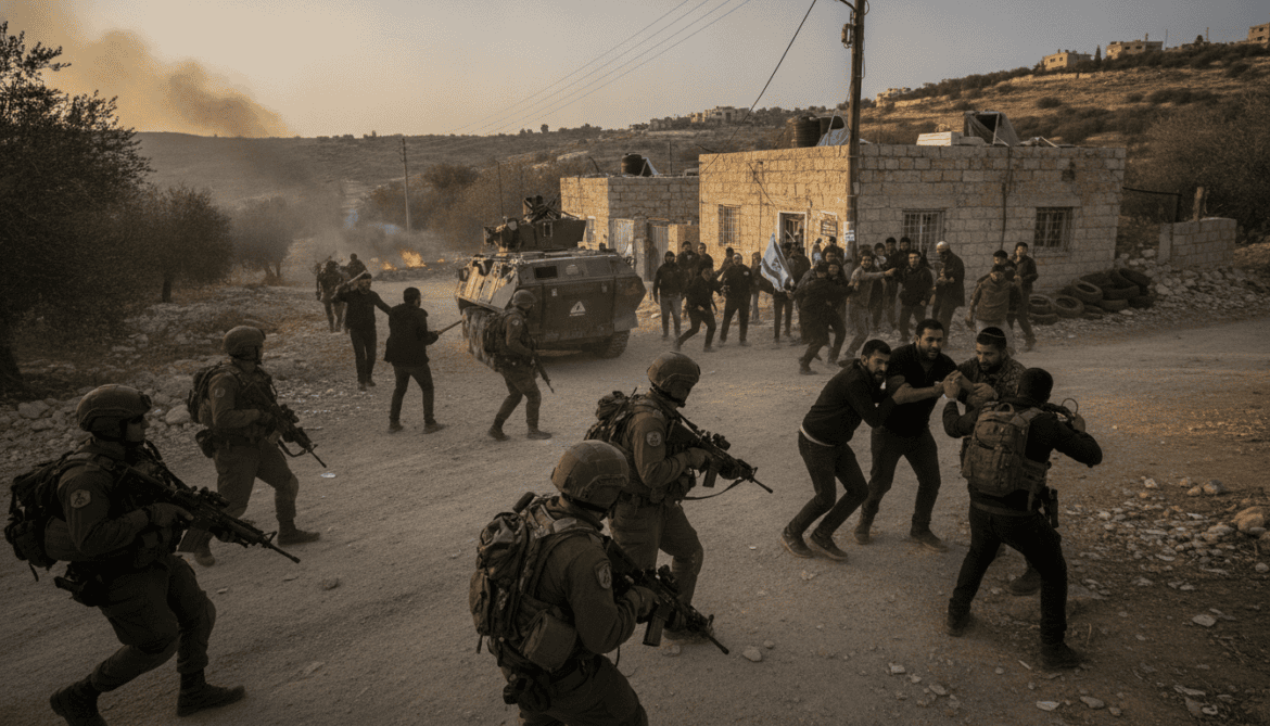 Israeli forces accompany settler raid in Nablus, injuring at least 10