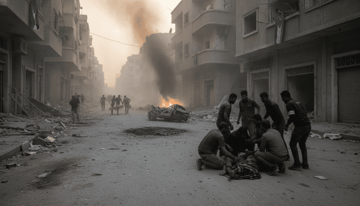 Israeli drone strikes wound civilians, kill one in central Gaza