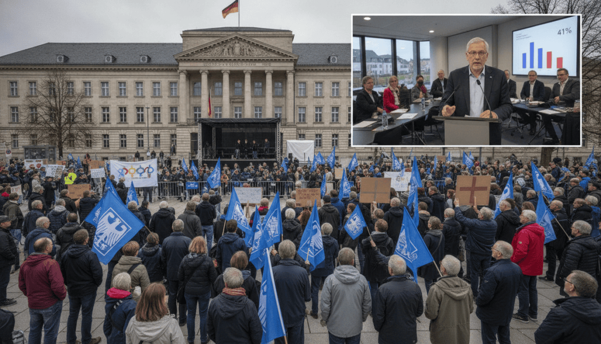 AfD leads Saxony-Anhalt polls at 41% as Friedrich-Ebert Foundation warns democracy risk