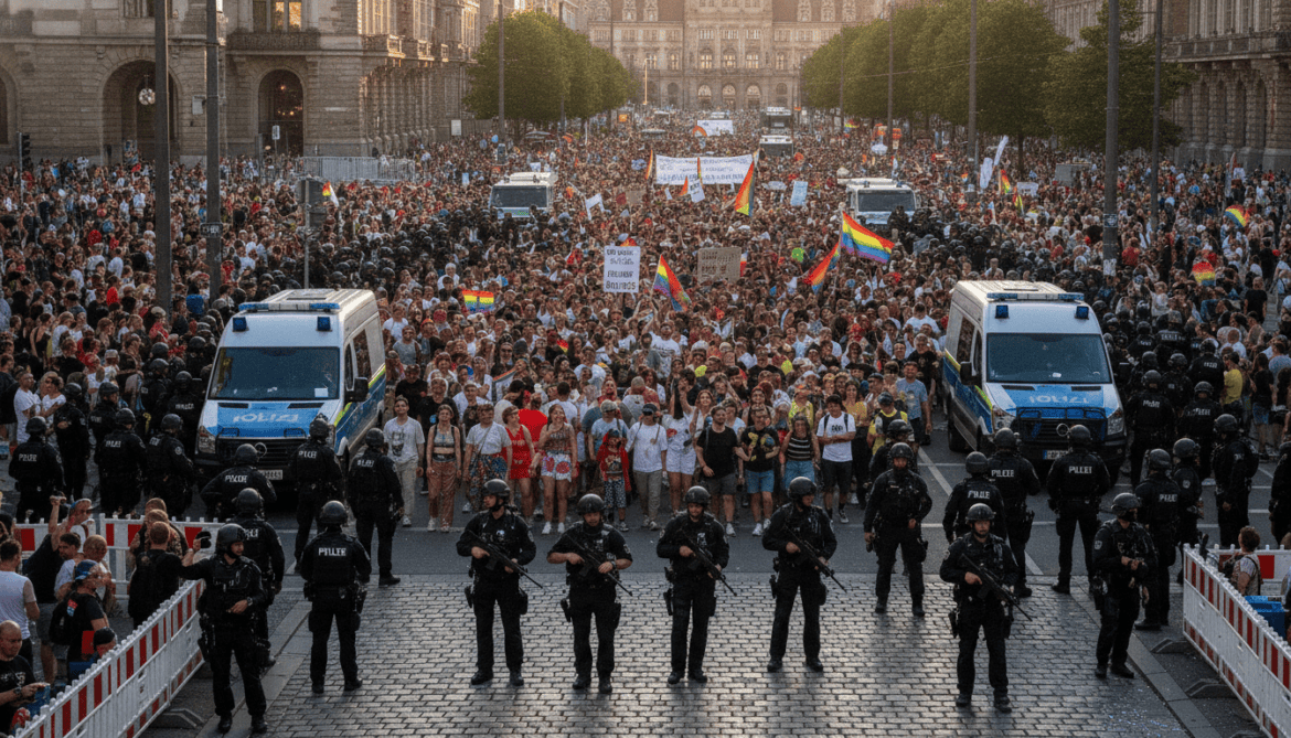 Hamburg CSD marches on as police double security after Berlin attack