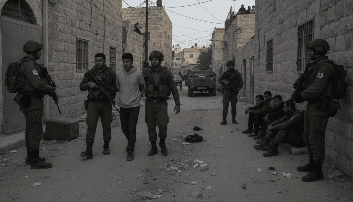 Israeli forces arrest seven Palestinians including two teenagers in West Bank raids